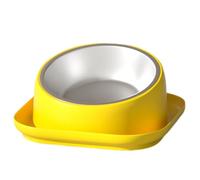 Tilted Cat Food Bowls - Raised Cat Dishes, Elevated Cat Feeding Set | Slanted Cat Bowl for Indoor Pets, Orthopedic Feeding Bowl, Pet Dish for Flat Face Cats, Mealtime Without mes