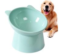 Tilted Cat Food Bowls | Tilted Elevated Water Bowls Raised Feeding Dishes | Dishwasher Safe, Non-Spill Anti Overturning Feeder Pet Food Bo-wls For Cats, Small Dogs & Kittens