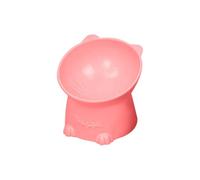 Tilted Elevated Cat Food Bowl - Anti-Vomiting Raised Pet Feeder, Ergonomic Slanted Design for Neck Comfort and Better Digestion, 100% Recycled Plastic, Suitable for Cats and Small Dogs