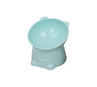 Tilted Elevated Cat Food Bowl - Anti-Vomiting Raised Pet Feeder, Ergonomic Slanted Design for Neck Comfort and Better Digestion, 100% Recycled Plastic, Suitable for Cats and Small Dogs