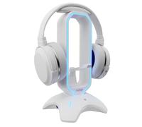 Tilted Nation RGB Headset Stand - 3 in 1 Gaming Headphone Stand for Desk with Mouse Bungee and 2 Port USB 3.0 Hub Charger - The Ultimate Gaming Accessory and Gift for Gamer - RGB Headset Holder