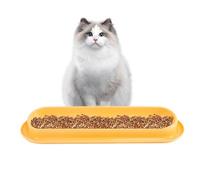 Tilted Pet Bowl 15-Degree Long Feeding Dish | Leakproof Water And Food Bowls For Cats Dogs Portable Travel Pet Supplies With Anti-Slip Base Durable Easy To Clean Comfortable Eating Angle