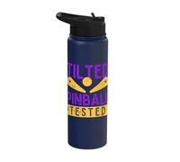 Tilted Pinball Has A Tested Pinball Arcade Game Stainless Steel Insulated Water Bottle