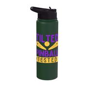 Tilted Pinball Has A Tested Pinball Arcade Game Stainless Steel Insulated Water Bottle