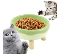 Tilted Raised Bowl, Tilted Raised Cat Food Bowls, Raised Feeding Bowl in Design for Stress Free Eating, Pet Bowl, Stress Free, Non-Slip, Backflow Prevention, Easy to Get