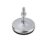 Tilting Foot Round K0739 Steel Thread M12 x 100 Diameter 80 mm