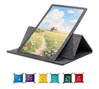 Tilting Jigsaw Puzzle Board, Foldable Puzzle Board With 6 Sorting Trays, Portable Jigsaw Puzzle Table with Non-Slip Surface for Adult, Up to 1000 Pieces