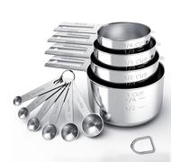 TILUCK Stainless Steel Measuring Cups & Spoons Set, Cups and Spoons,Kitchen Gadgets for Cooking & Baking (10)