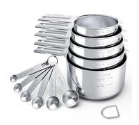 TILUCK Stainless Steel Measuring Cups & Spoons Set, Cups and Spoons,Kitchen Gadgets for Cooking & Baking (11)