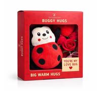TILZ COLLECTION Valentines Gifts For Kids, Girlfriend - Cute Ladybug Plush, Teddy Bear For Girlfriend, Kids Valentines Gifts, With Red Roses & Heart Keyring |Valentines Day Gifts For Girls, Teenagers