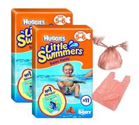 Tilz Disposable Swim Nappies with Nappy Bags Little Swimmers Size 5-6 Swimming for Babies (12-18kg) x 22 - Waterproof Water Great Summer Outdoors Pools, Pack of 1