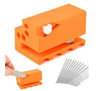 TILZIKA Cardboard Cutter for Cat Scratchers, 3D Printed Portable Cardboard Strip Cutter with 10 Replaceable Blades, DIY Cats Scratchers Cardboards Strip Tool Machine for Cat Lovers