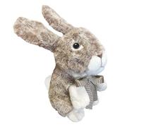 Tilzmart Cuddly Plush Toy - Rabbit Plush with Checkered Bow Tie - Cuddly and Fluffy Baby Rabbit - Decorative Toys For Children and Decorations Plush Toy For Kids (RABBIT)