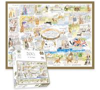 Tim Bulmer “Dogs” 1000-Piece Jigsaw Puzzle - Fun & Educational Canine-Themed Puzzle for Dog Lovers - Witty & Humorous Artwork with Fascinating Dog Facts