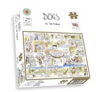 Tim Bulmer “Dogs” 1000-Piece Jigsaw Puzzle - Fun & Educational Canine-Themed Puzzle for Dog Lovers - Witty & Humorous Artwork with Fascinating Dog Facts
