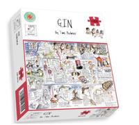 1000 Piece Jigsaw Puzzle - Comical Gin by Tim Bulmer - 1000 Piece Puzzles for Adults Colourful Jigsaw Puzzle, Gift for Gin Lovers 66cm X 50cm Funny Jigsaw Puzzles, Alcohol Lovers Gift