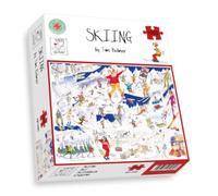All Jigsaw Puzzles - Skiing By Tim Bulmer - 1000 Piece Puzzle For Adults, Large Puzzle 66cm X 50cm In Size. Challenging To Complete But Fun And Humorous