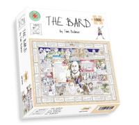 Shakespeare Jigsaw Puzzle - The Bard By Tim Bulmer - 1000 Piece Puzzle For Adults, Large Puzzle 66cm X 50cm In Size. Challenging To Complete But Fun And Humorous