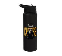 Tim Cheese - Funny Secret Agent Mouse Brainrot Slang Gaming Stainless Steel Insulated Water Bottle