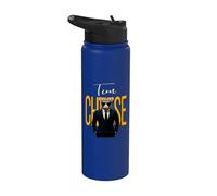 Tim Cheese - Funny Secret Agent Mouse Brainrot Slang Gaming Stainless Steel Insulated Water Bottle