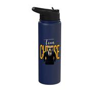 Tim Cheese - Funny Secret Agent Mouse Brainrot Slang Gaming Stainless Steel Insulated Water Bottle