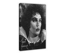 Tim Curry The Rocky Horror Picture Show Autograph Canvas Poster Wall Art Decor Print Picture Paintings for Living Room Bedroom Decoration Frame-style 12x18inch(30x45cm)
