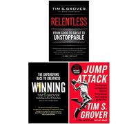Tim Grover Winning Series Collection 3 Books Set (Winning, Relentless, Jump Attack)