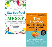 Tim Harford Collection 2 Books Set (Messy & How to Make the World Add Up)