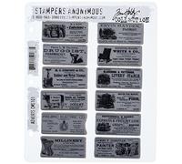 Tim Holtz 7 x 8.5-inch Cling Rubber Stamp Set Adverts