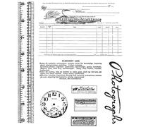 Tim Holtz 7 x 8.5-inch Cling Rubber Stamp Set Curiosities