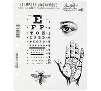 Tim Holtz 7 x 8.5-inch Cling Rubber Stamp Set Oddities