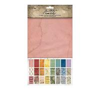 Tim Holtz - Advantus Idea-Ology Backdrops Double-Sided Cardstock 6"X10" 24/Pkg-Volume #5 Art Craft, Multi