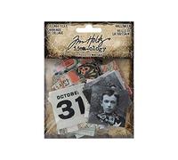 Tim Holtz - Advantus Idea-Ology Collage Tiles 72/Pkg-Halloween Art Craft, Multi