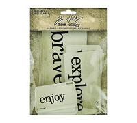 Tim Holtz - Advantus Idea-Ology Double-Sided Flashcards 45/Pkg Art Craft, White