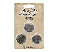 Tim Holtz - Advantus Mini Safety PINS 3 Colors, Metal, Antique, One Size