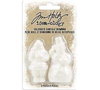 Tim Holtz - Advantus SALVAGED SANTA SNWMN, White 2", One Size