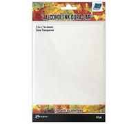 Tim Holtz Alcohol Ink Dura-Lar 5"X7" 10/Pkg-Clear Transparent