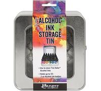 Ranger Tim Holtz TAC58618 Alcohol Ink Storage Tin, Synthetic Material, Grey, 16 x 15.4 x 8 cm
