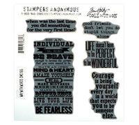 Tim Holtz Cling Mounted Stamp Sets Stampers Anonymous Way with Words Rubber Stamp