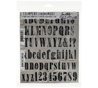 Tim Holtz Cling Mounted Stamp Sets Stampers Anonymous Worn Text Rubber Stamp