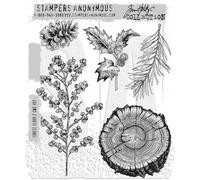 Tim Holtz Cling Rubber Stamps - Forest Floor 2 CMS497