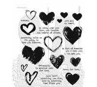 Tim Holtz Cling Rubber Stamps - Love Notes CMS477