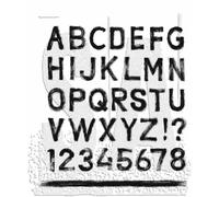 Tim Holtz Cling Rubber Stamps - Sign Painter CMS484