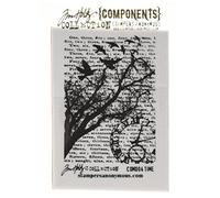 Tim Holtz Cling Stamp 2.5"X3.5", Time