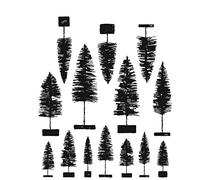 Tim Holtz Cling Stamps 7"X8.5"-Bottlebrush Trees -CMS455