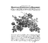 Tim Holtz Cling Stamps 7"X8.5"-Exquisite