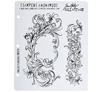 Tim Holtz Cling Stamps 7"X8.5", Fabulous Flourishes