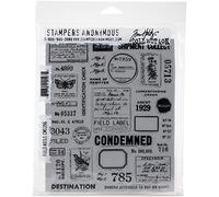 Tim Holtz Cling Stamps 7"X8.5"-Field Notes