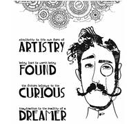 Tim Holtz Cling Stamps 7"X8.5"-Observations