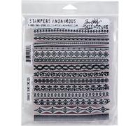 Tim Holtz Cling Stamps 7"X8.5"-Ornate Trims